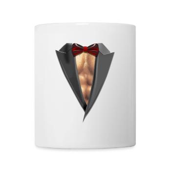Tuxedo Brust - Tasse - Weiß - Vorne