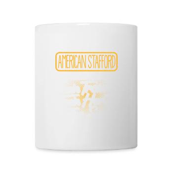 AMERICAN-STAFFORD -Traum - Tasse - Weiß - Vorne