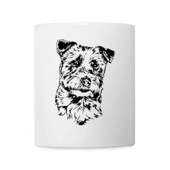 JACK RUSSELL TERRIER Chien canin à poil dur Wilsigns - Mug blanc - blanc - Devant