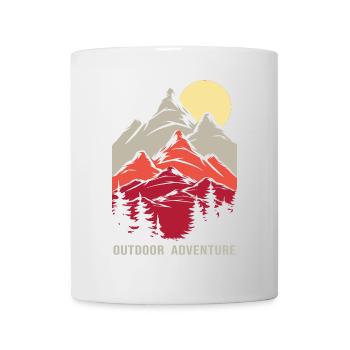 Randonnée Trekking Aventure Randonnée en plein air Trail Montagnes - Mug blanc - blanc - Devant