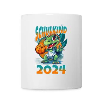 Écolier 2024 Dinosaur Dino School Inscription École - Mug blanc - blanc - Devant