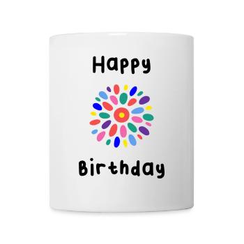 HAPPY BIRTHDAY. HAPPY BIRTHDAY. BIRTHDAY. - Mug - white - Front
