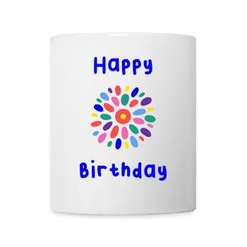 HAPPY BIRTHDAY. HAPPY BIRTHDAY. BIRTHDAY. - Mug - white - Front