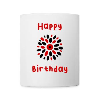 HAPPY BIRTHDAY. HAPPY BIRTHDAY. BIRTHDAY. - Mug - white - Front