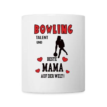 Bowling Spielerin Mama Bowlerin Mutter Frau - Tasse - Weiß - Vorne