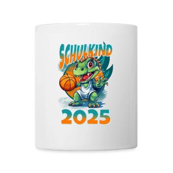 Écolier 2025 Dinosaur Dino School Inscription École - Mug blanc - blanc - Devant