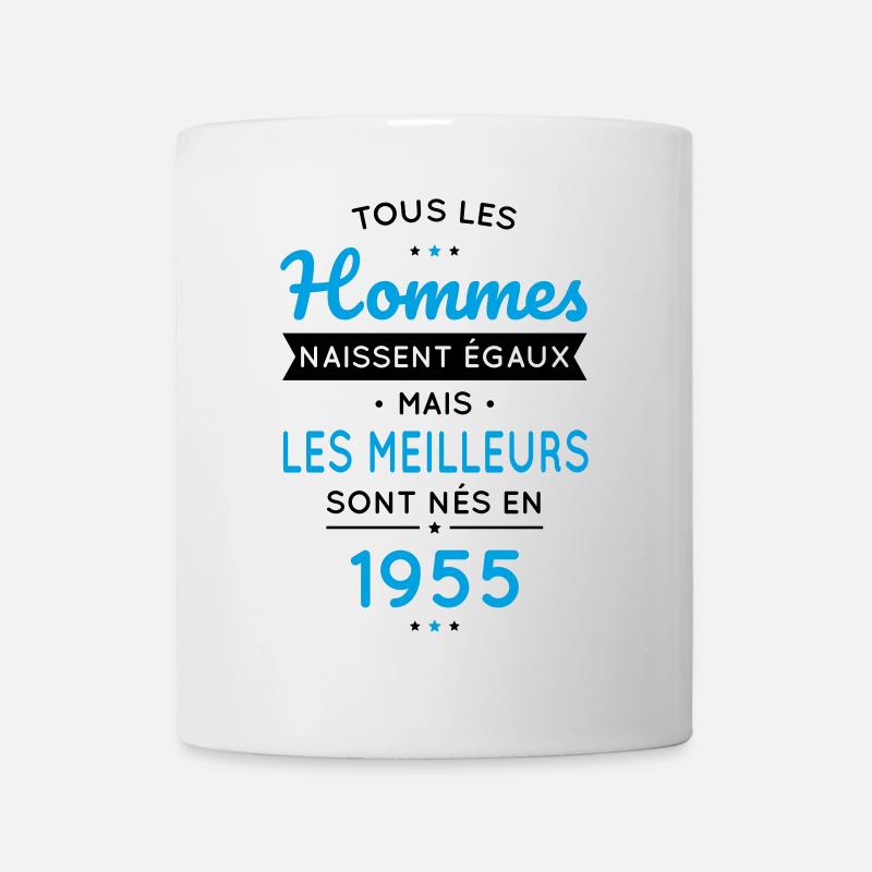 Anniversaire 70 ans - Meilleurs sont nés en 1955 - Mug blanc - blanc