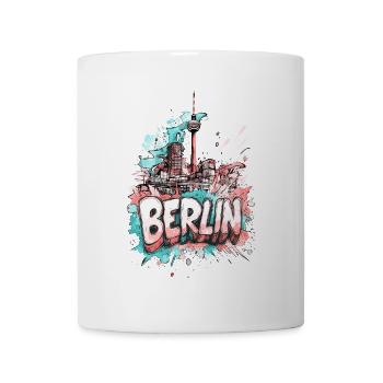 Berlin Skyline TV Tower Germany City Colorful - Mug - white - Front