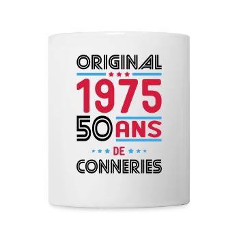 Anniversaire 50 ans - Original 1975 - Conneries - Mug blanc - blanc - Devant