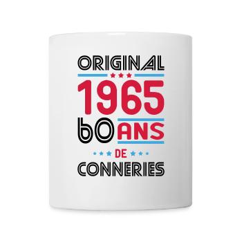 Anniversaire 60 ans - Original 1965 - Conneries - Mug blanc - blanc - Devant