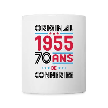 Anniversaire 70 ans - Original 1955 - Conneries - Mug blanc - blanc - Devant