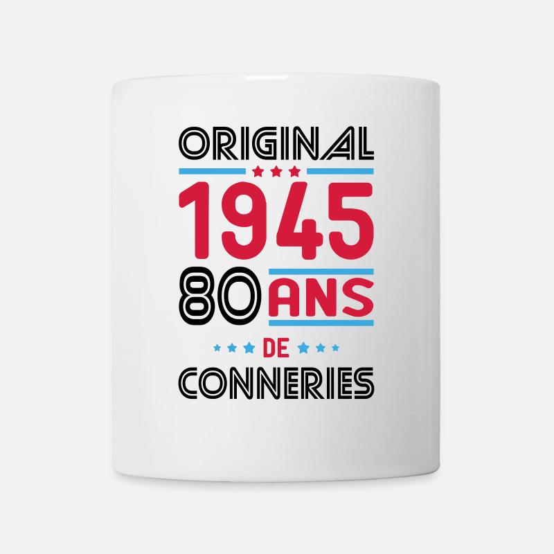 80th Birthday - Original 1945 - - Mug - white