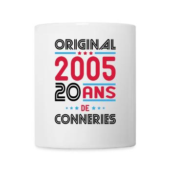 Anniversaire 20 ans - Original 2005 - Conneries - Mug blanc - blanc - Devant