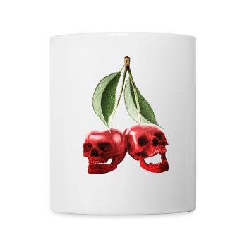 Cerises crâne Cerise - Mug blanc - blanc - Devant