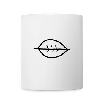 Forme De Feuille Nature - Mug blanc - blanc - Devant