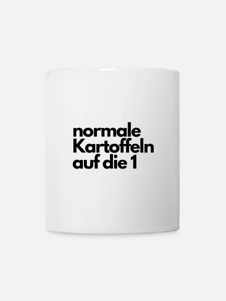 normale Kartoffeln auf die 1 - Tasse - Weiß