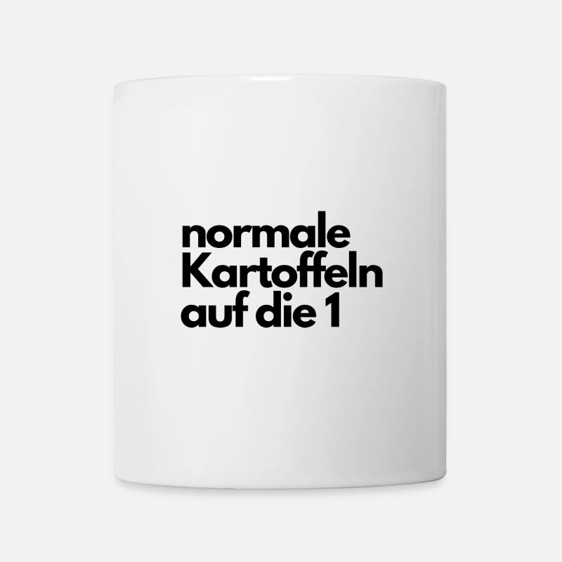 normale Kartoffeln auf die 1 - Tasse - Weiß
