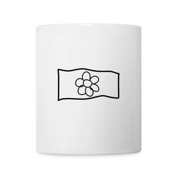 Fleur Drapeau Symbole Forme Nature - Mug blanc - blanc - Devant