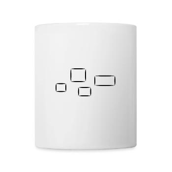 Four Squares Square Shape Icon - Mug - white - Front