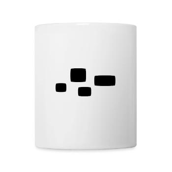 Four Squares Square Shape Symbol Pattern - Mug - white - Front