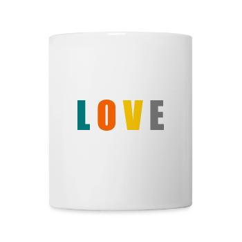 ICH LIEBE DICH. ICH LIEBE DICH. LIEBE. LIEBE. HERZ. - Tasse - Weiß - Vorne