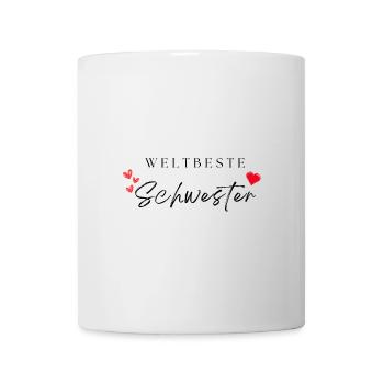 weltbeste Schwester - Tasse - Weiß - Vorne