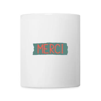 MERCI. MAÎTRESSE. MAÎTRE. MERCI MAÎTRESSE - Mug blanc - blanc - Devant