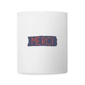 MERCI. MAÎTRESSE. MAÎTRE. MERCI MAÎTRESSE - Mug blanc - blanc - Devant