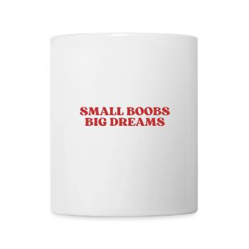 Small Boobs Big Dreams Aesthetic Y2K - Mug blanc - blanc - Devant