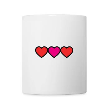 HEART. THANK YOU. MISTRESS. MASTER. THANK YOU MISTRESS. - Mug - white - Front
