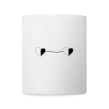 Two Hearts Line - Mug - white - Front