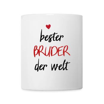 Best Brother in the World Gift Brother Heart Quote - Mug - white - Front