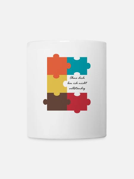 Puzzle - Tasse - Weiß