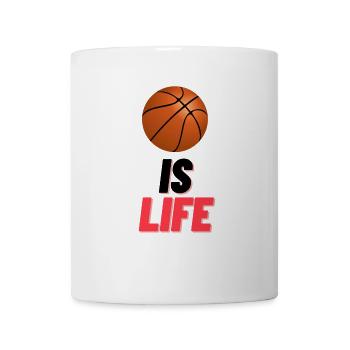 Basket IS LIFE - Tasse - Weiß - Vorne