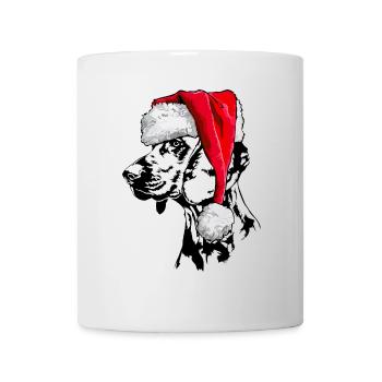 Père Noël CHIEN DE SUEUR HANOVRIEN Chiens Wilsigns - Mug blanc - blanc - Devant