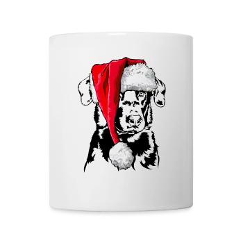 Santa BEAUCERON Chiens de Noël Wilsigns - Mug blanc - blanc - Devant