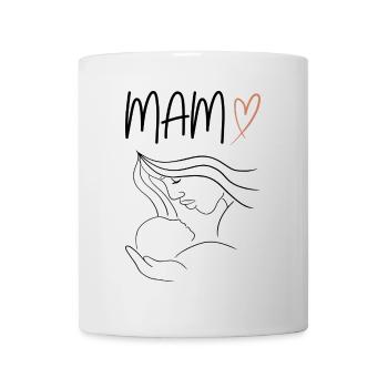 Mama mit Baby <3 - Tasse - Weiß - Vorne