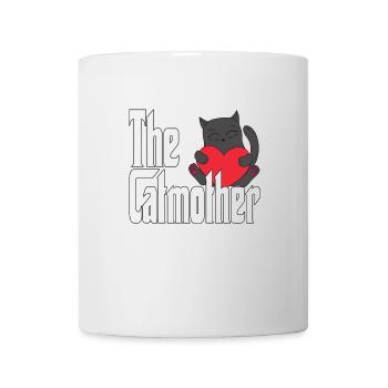 Maman chat La mère chat folle Chat Mère Kitty Maman - Mug blanc - blanc - Devant