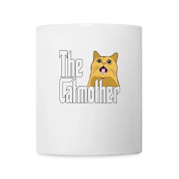Maman chat La mère chat folle Chat Mère Kitty Maman - Mug blanc - blanc - Devant