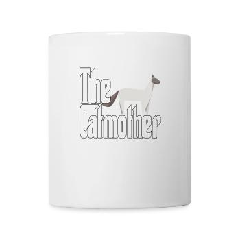 Maman chat La mère chat folle Chat Mère Kitty Maman - Mug blanc - blanc - Devant