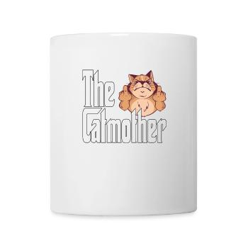 Maman chat La mère chat folle Chat Mère Kitty Maman - Mug blanc - blanc - Devant