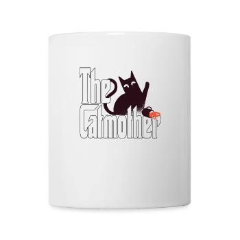 Maman chat La mère chat folle Chat Mère Kitty Maman - Mug blanc - blanc - Devant