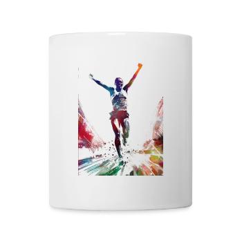 Runner sport art #runner #sport #jogging - Mug - white - Front