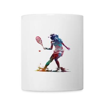 Joueur de tennis sport art #tennis #sport - Mug blanc - blanc - Devant