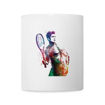 Joueur de tennis sport art #tennis #sport - Mug blanc - blanc - Devant
