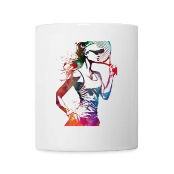 Joueur de tennis sport art #tennis #sport - Mug blanc - blanc - Devant