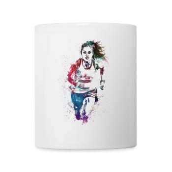 Runner sport art #runner #sport #jogging - Mug - white - Front