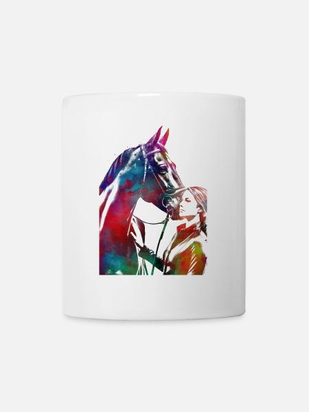 Cavalier #rider #horse #sport - Mug blanc - blanc