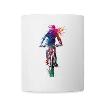 Sport cycling art - Mug - white - Front