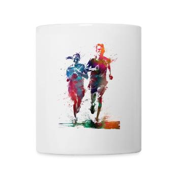Runners sport art #runner #sport #jogging - Mug - white - Front
